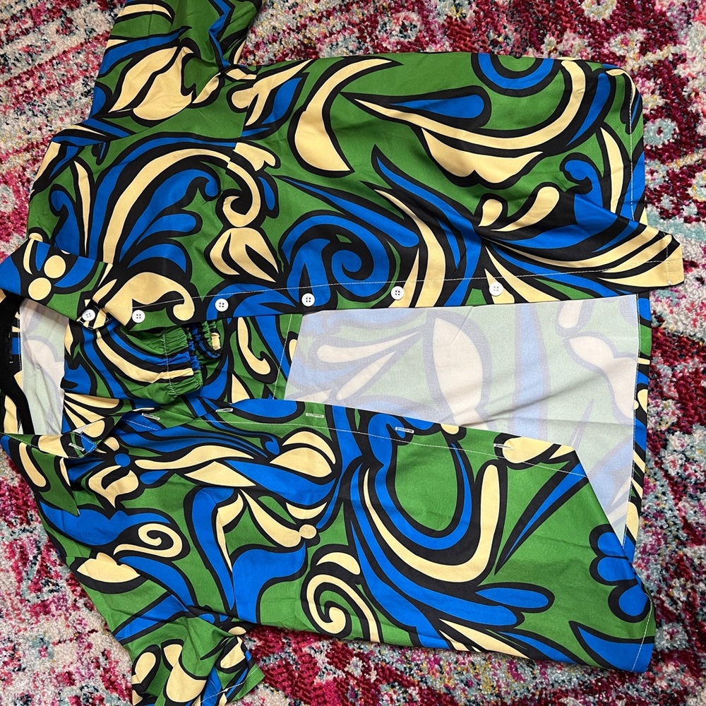 Green & Blue Two Piece Set- Never Worn.